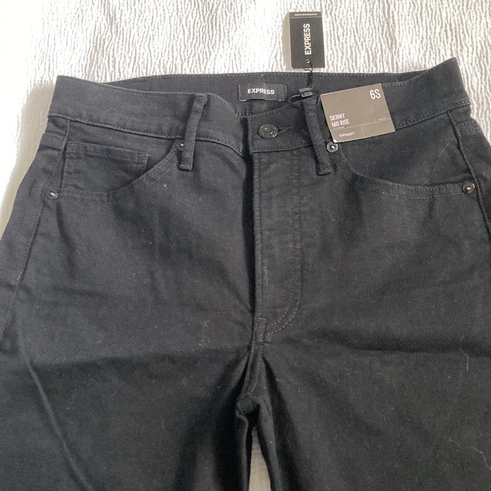 Express Black Slim Jeans - Picture 2 of 4